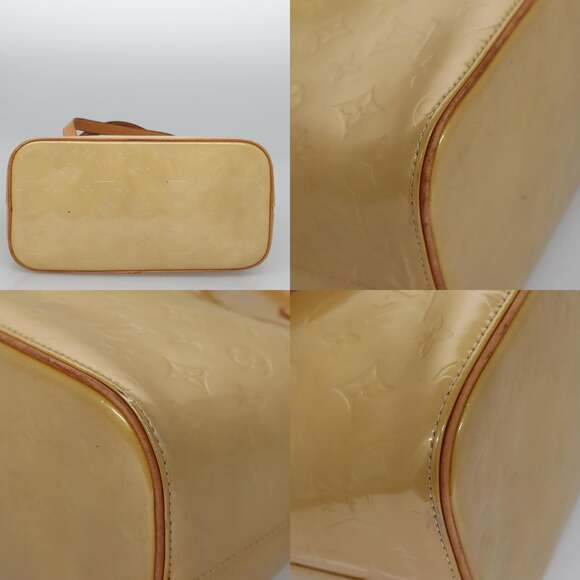 LOUIS VUITTON Monogram Vernis Houston Hand Bag Beige M91004 - Picture 10 of 13